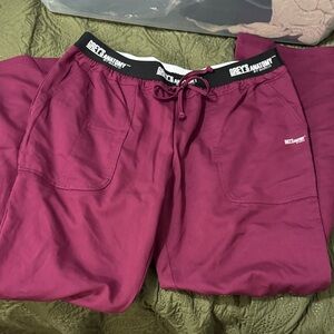 Grey's Anatomy Scrub Pants in Berry Plum